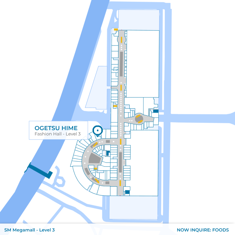 Map - Ogetsu Hime - SM Megamall - Fashion Hall - Level 3